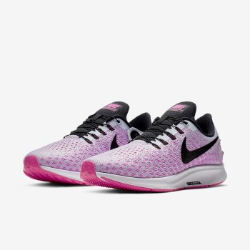 Nike Air Zoom Pegasus 35 FlyEase (Wide) - Női Futócipő - Kék/Rózsaszín/Fehér/Fekete